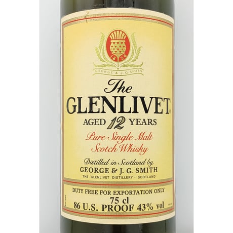グレンリベット 12年 クラシックゴルフコース　The GLENLIVET 12years old CLASSIC GOLF COURSES OF SCOTLAND Royal Dornoch