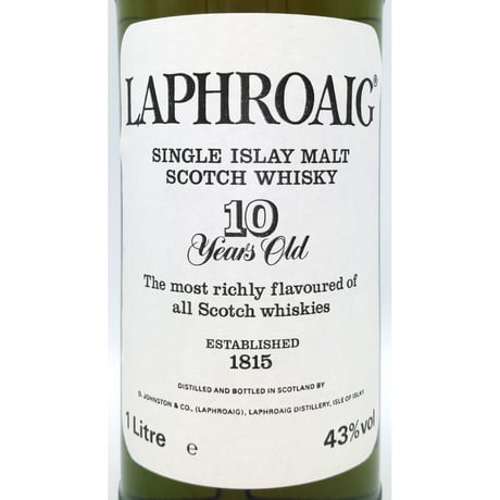 ラフロイグ 10年 プレ ロイヤルワラント　LAPHROAIG 10years old SINGLE ISLAY MALT SCOTCH WHISKY Pre-Royal Warrant