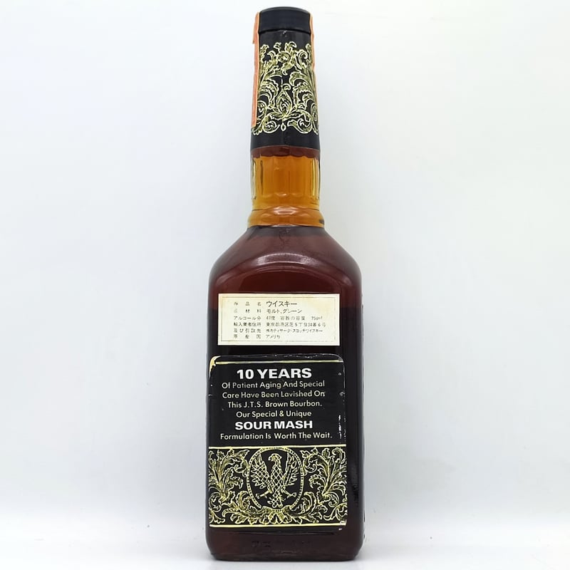 J.T.S ブラウン 10年 J.T.S.BROWN 10years old KENTUCKY J.T.S ブラウン 10年 J.T.S.BROWN 10years old KENTUCKY