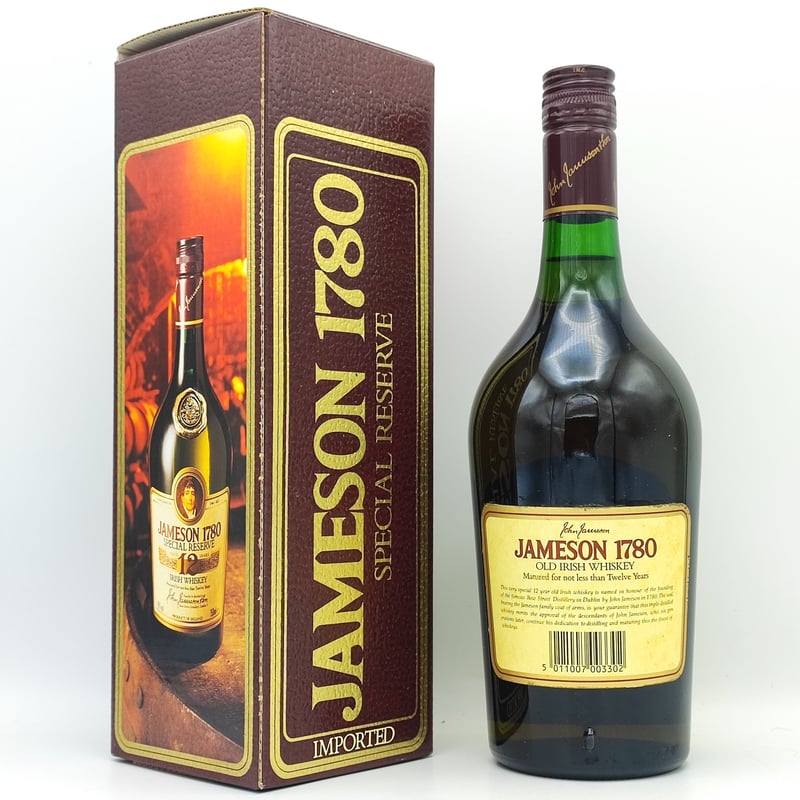 ジェムソン1780 12年 JAMESON 1780 OLD IRISH WHISKEY 12 ジェムソン1780 12年 JAMESON 1780 OLD IRISH WHISKEY 12