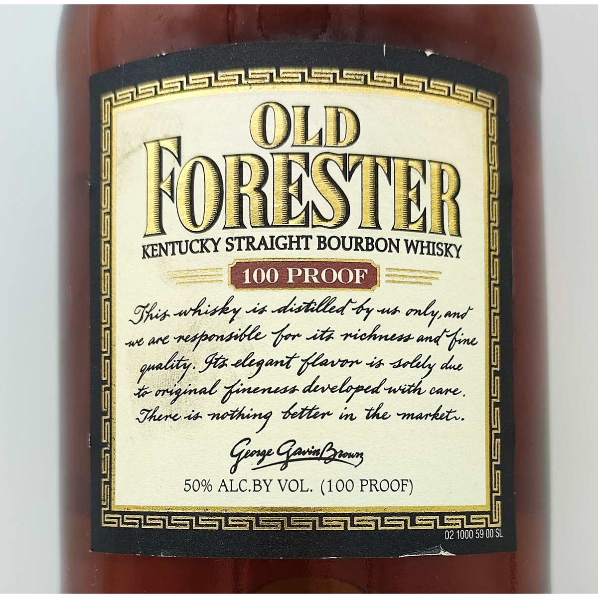 オールドフォレスター OLD FORESTER 100 PROOF KENTUCKY STRA オールドフォレスター OLD FORESTER 100 PROOF KENTUCKY STRA