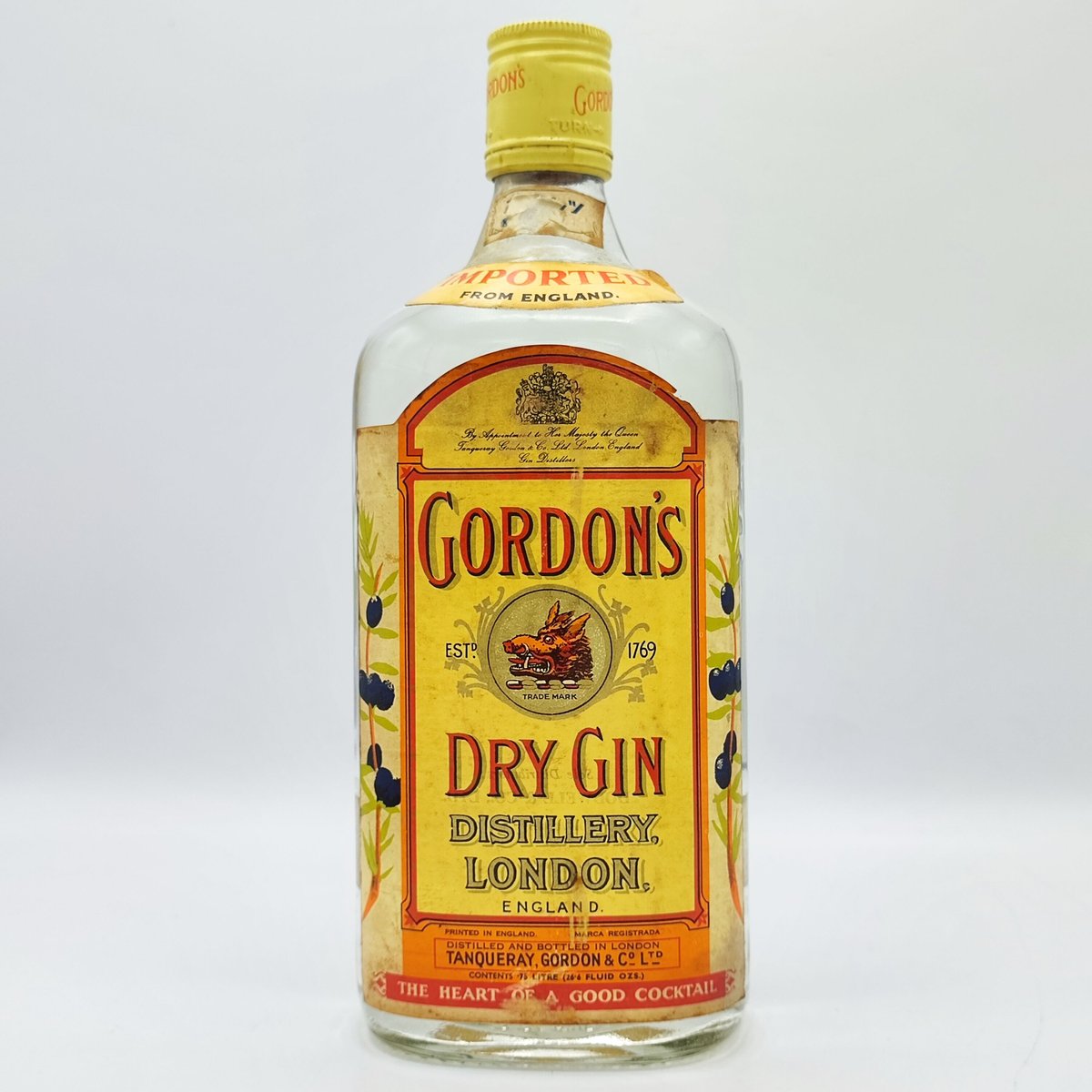 ゴードン ロンドン ドライ ジン GORDON'S LONDON DRY GIN ゴードン ロンドン ドライ ジン GORDON'S LONDON DRY GIN
