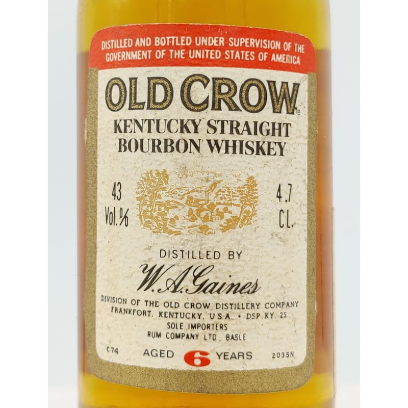 特級 オールドクロウ 6年 OLD CROW 6years old KENTUCKY STRA