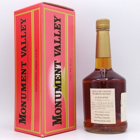 モニュメントバレー 12年　MONUMENT VALLEY 12years old KENTUCKY STRAIGHT BOURBON WHISKEY