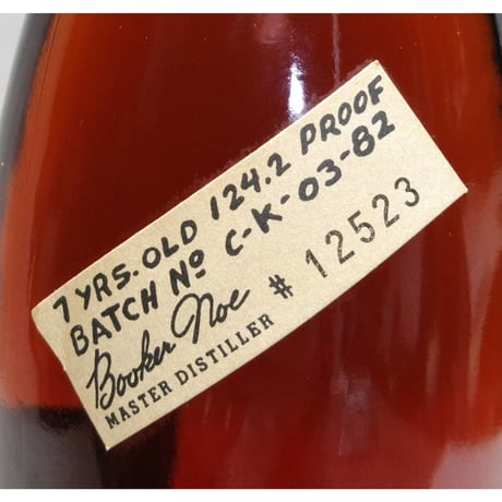ブッカーズ　BOOKER'S 7years old 124.2proof BATCH No.C-K-03-82「#12523」