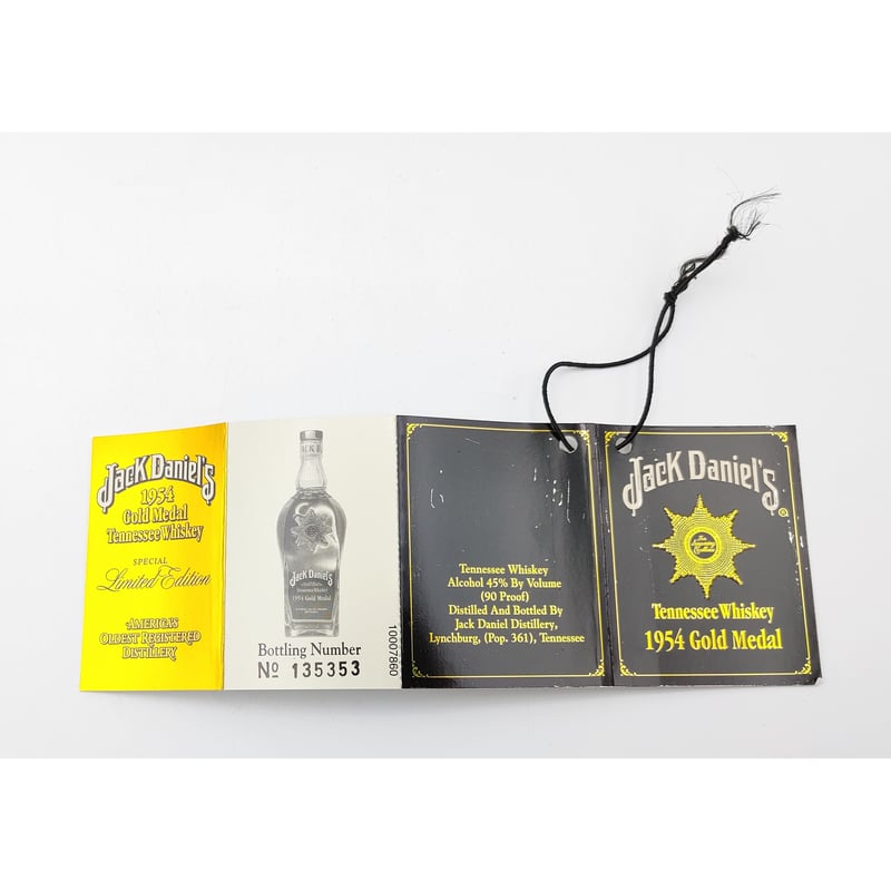Jack Daniel's 1954 Gold Medal Brussels,Belgium