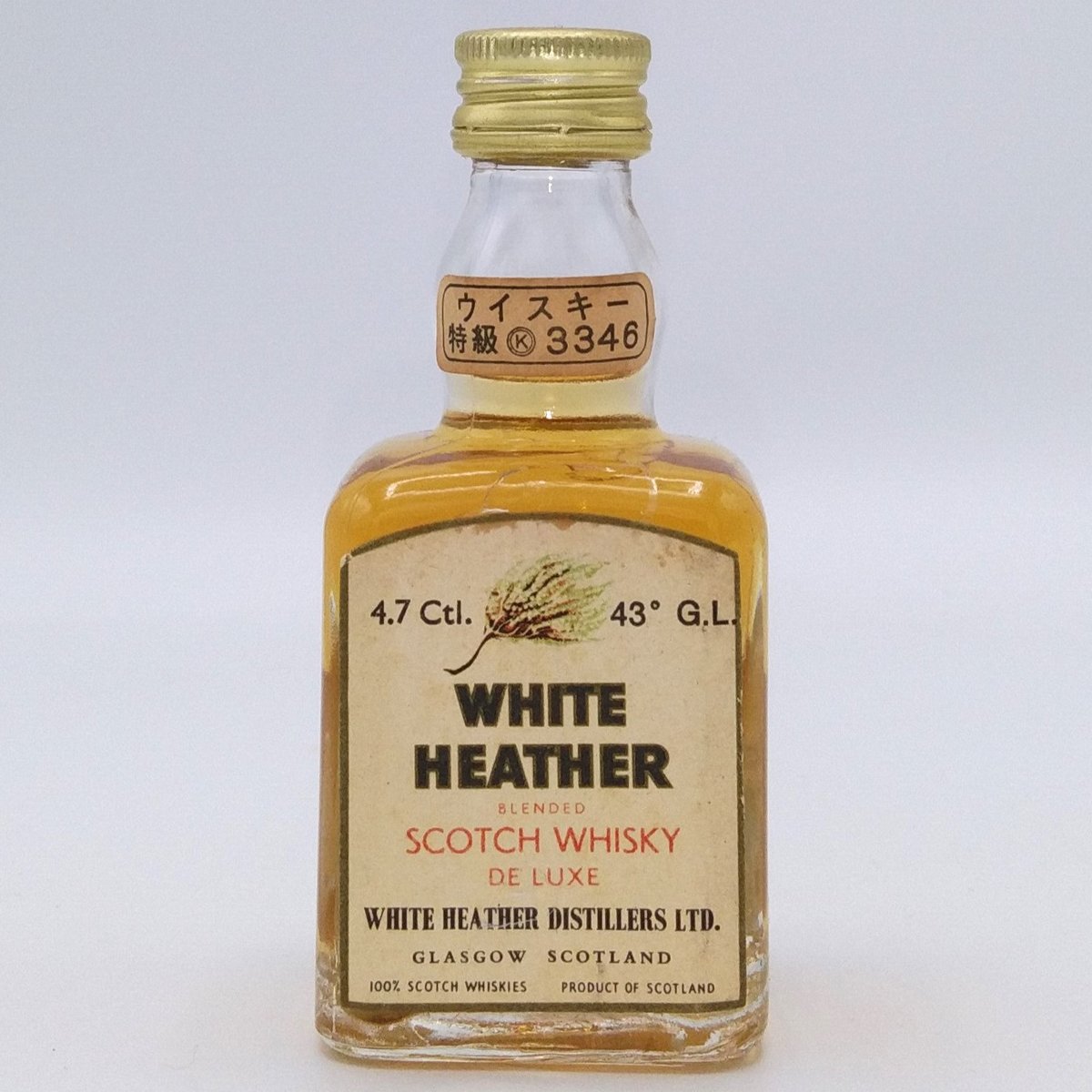 特級 ホワイトヘザー デラックス WHITE HEATHER DE LUXE SCOTCH W 特級 ホワイトヘザー デラックス WHITE HEATHER DE LUXE SCOTCH W