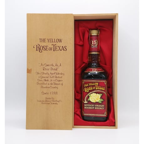 イエローローズオブテキサス15年　THE YELLOW ROSE OF TEXAS 15years old KENTUCKY STRAIGHT BOURBON WHISKEY
