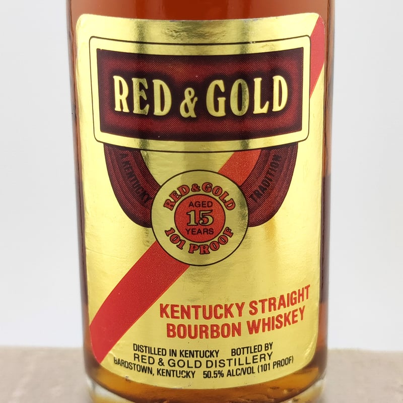 RED & GOLD 15年 空瓶 ケンタッキー バーボン レッド & ゴールド 15年 RED & GOLD 15years old KENTUCKY