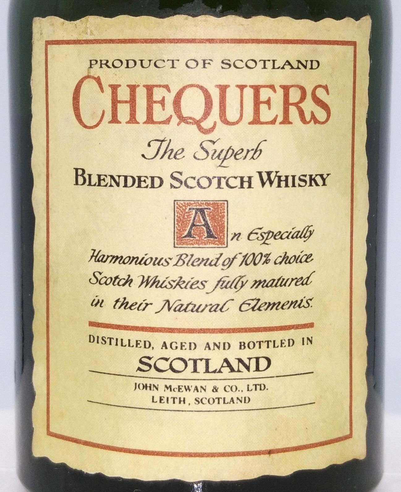 チェッカーズ ブレンデッド スコッチウイスキー CHEQUERS The Superb