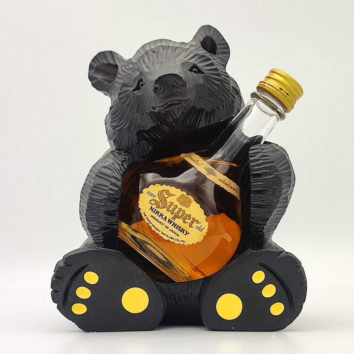 スーパーニッカ 木彫り熊風 ボトルホルダー Super Nikka Rare スーパーニッカ 木彫り熊風 ボトルホルダー Super Nikka Rare
