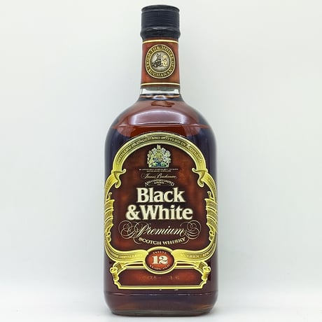 特級 ブラック＆ホワイト 12年 プレミアム　Black ＆ White 12years old PREMIUM SCOTCH WHISKY