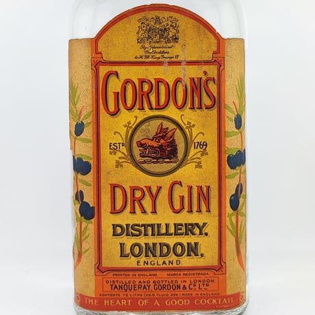 ゴードン ロンドン ドライ ジン ティンキャップ　GORDON'S LONDON DRY GIN TIN CAP