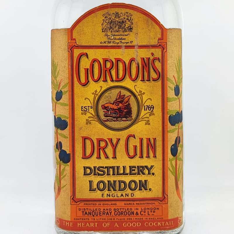 【古酒 箱無し】GORDON’S　DRY　GIN　ゴードン　ドライジン 古酒 箱無し】GORDON'S DRY GIN ゴードン ドライジン ゴードン