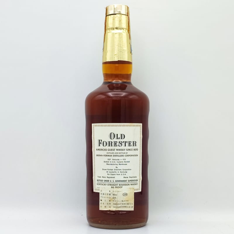 特級 オールドフォレスター OLD FORESTER 86 PROOF KENTUCKY ST 特級 オールドフォレスター OLD FORESTER 86 PROOF KENTUCKY ST