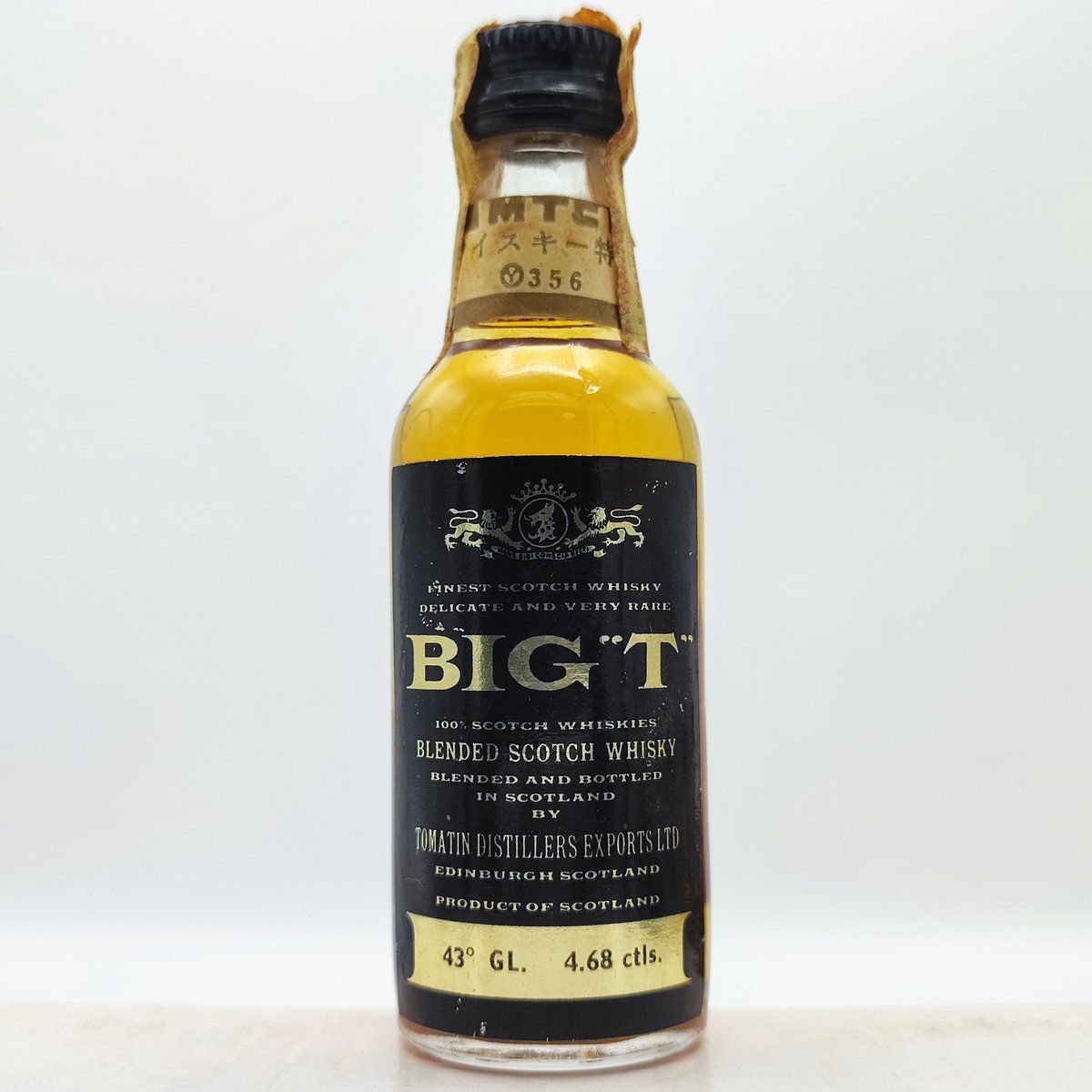 スコッチウイスキー「BIG\"T\"」ボトル付き オルゴール付き BIGT スコッチウイスキーケージ オルゴール付 - メルカリ