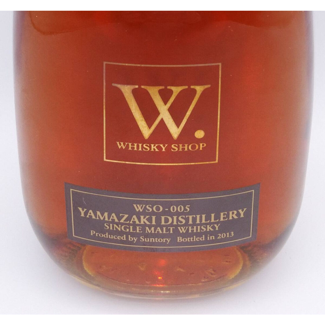 YAMAZAKI DISTILLERY W-005 シングルモルトウイスキー YAMAZAKI DISTILLERY SINGLE MALT WHISKY WSO-005