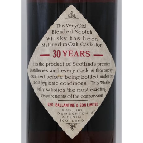 特級 バランタイン 30年　Ballantine's 30years old VERY OLD SCOTCH WHISKY