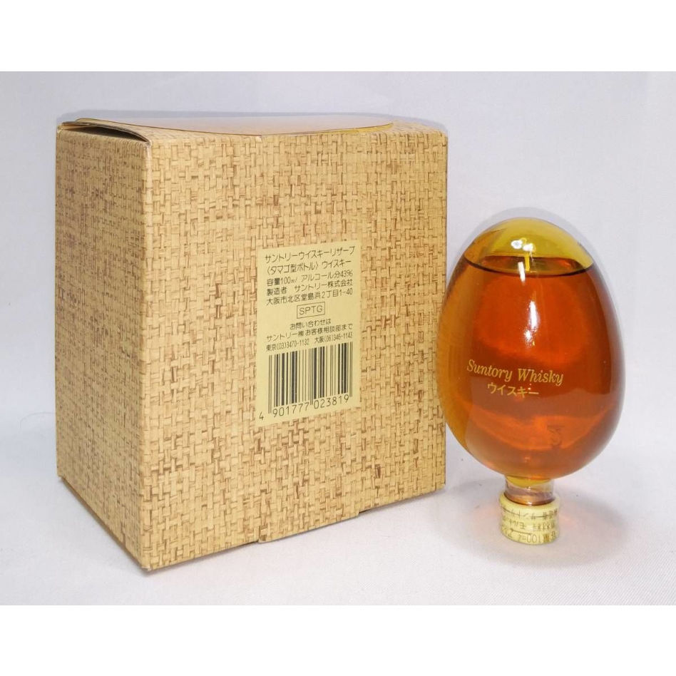 希少未開封Suntory Whisky 卵型ボトル　箱無し　100ml 古酒 サントリーウイスキー リザーブ 〈タマゴ型ボトル〉 Suntory Whisky