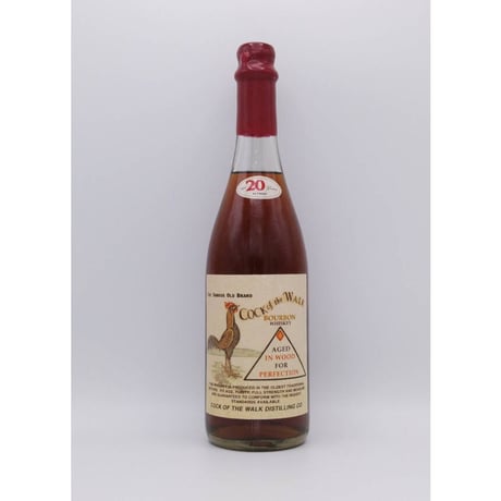COCK of the WALK 20years old THE FAMOUS OLD BRAND BOURBON WHISKEY AGED IN WOOD FOR PERFECTION