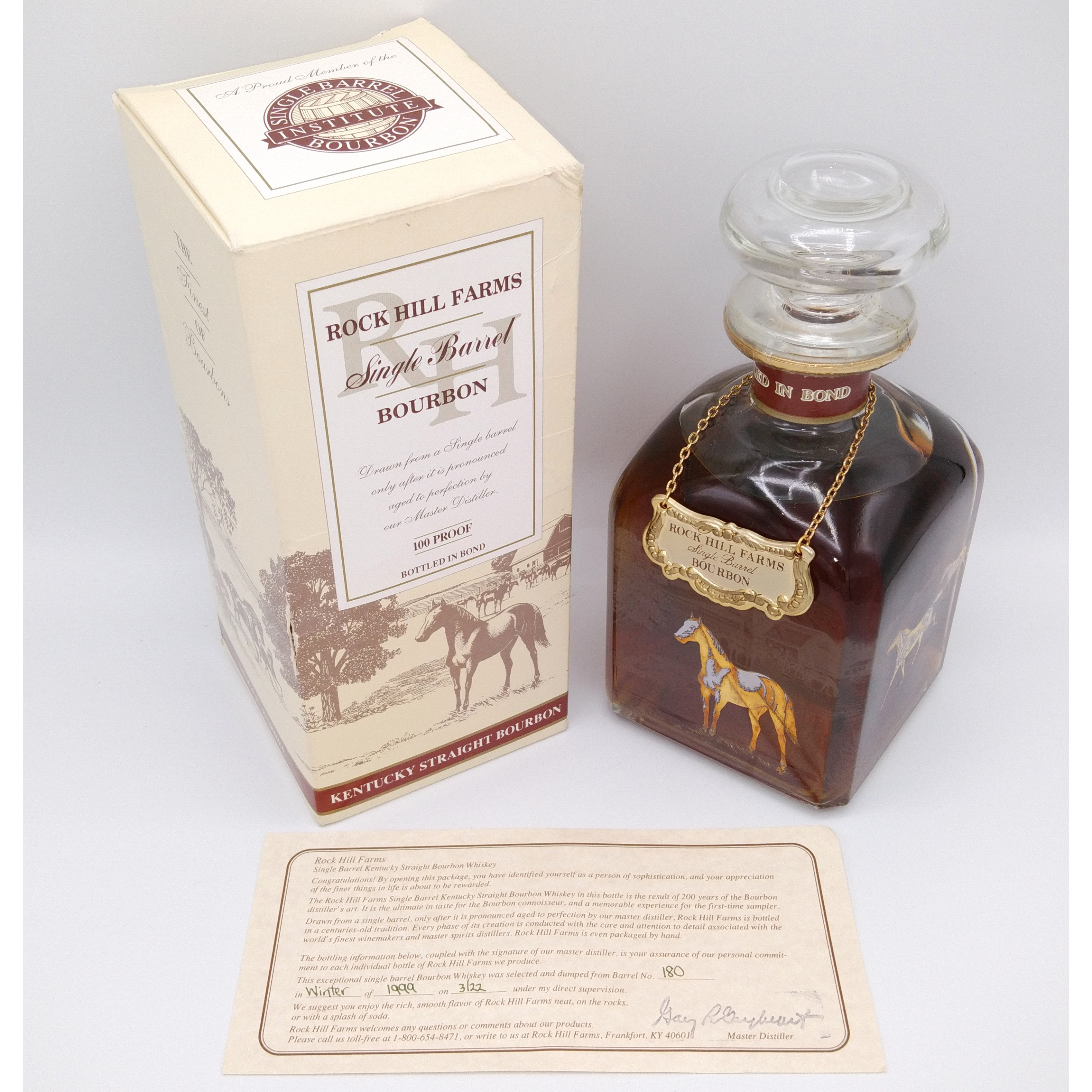 ロックヒルファーム シングルバレル Rock Hill Farms SINGLE BARREL