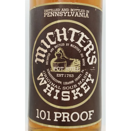 特級 ミクターズ 101プルーフ　MICHTER'S POT STILL 101PROOF ORIGINAL SOUR MASH PENNSYLVANIA WHISKEY