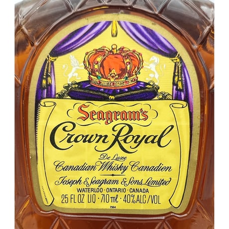 クラウンローヤル 1968　Seagram's Crown Royal 10-30years old De Luxe 1968 Canadian Whisky