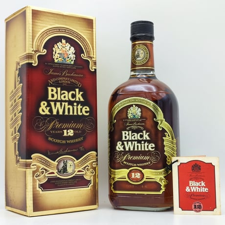 特級 ブラック＆ホワイト 12年 プレミアム　Black ＆ White 12years old PREMIUM SCOTCH WHISKY
