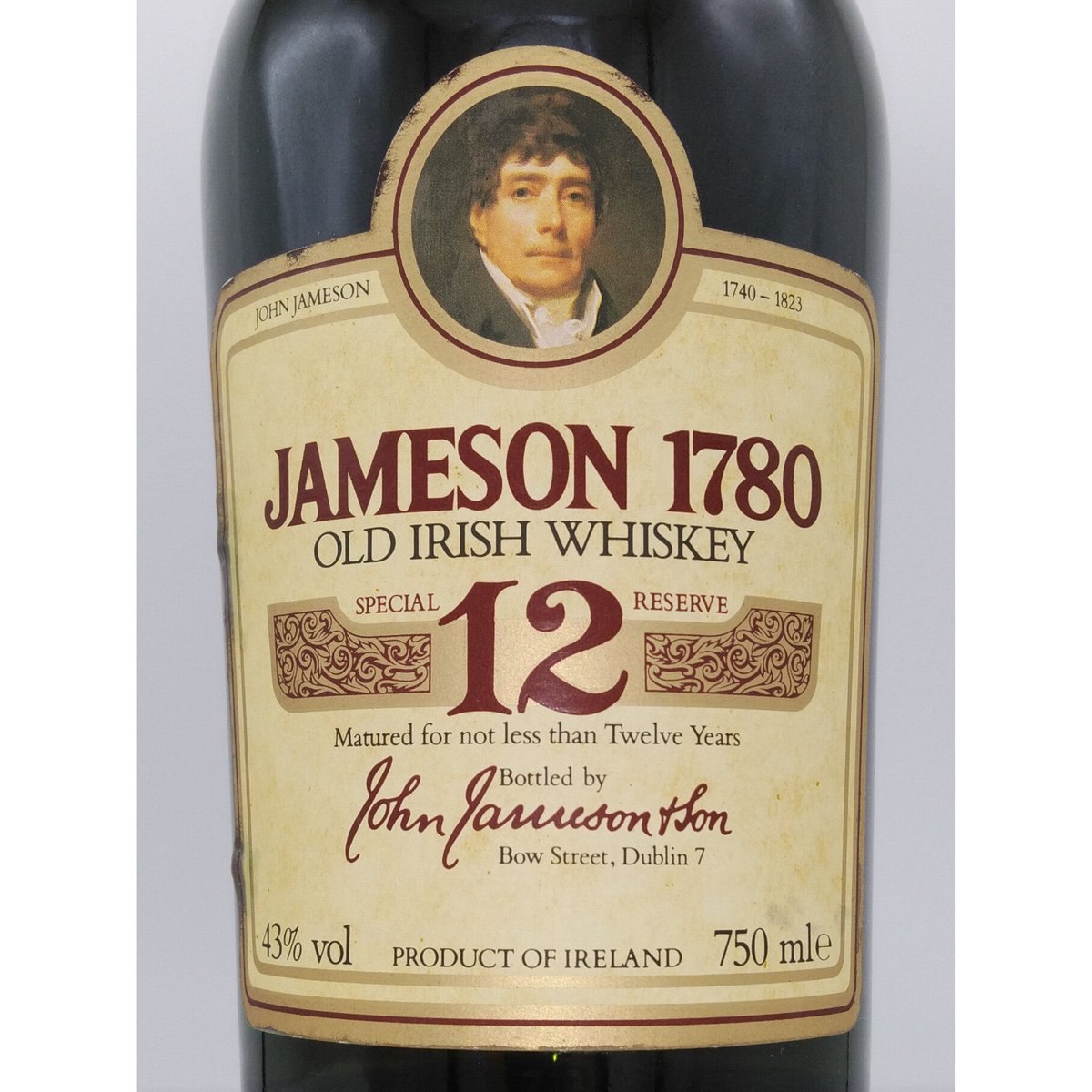 ジェムソン1780 12年 JAMESON 1780 OLD IRISH WHISKEY 12