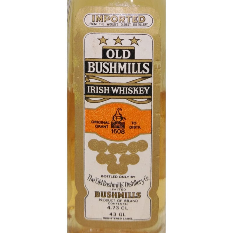 特級 オールド ブッシュミルズ OLD BUSHMILLS IRISH WHISKEY | ノ