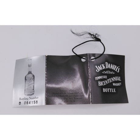 ジャックダニエル バイセンテナリー　JACK DANIEL'S BICENTENNIAL 1796-1996 TENNESSEE WHISKEY