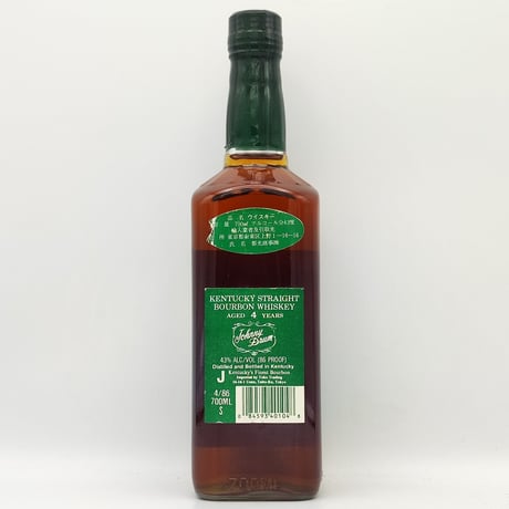 ジョニードラム 4年　Johnny Drum 4years old Kentucky Straight Bourbon Whiskey