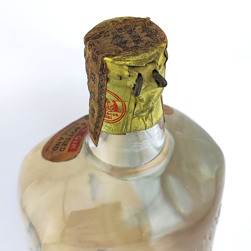 ゴードン ドライジン ティンキャップボトル 未開栓 ゴードン ロンドン ドライジン ティンキャップ 1960年代 & 70