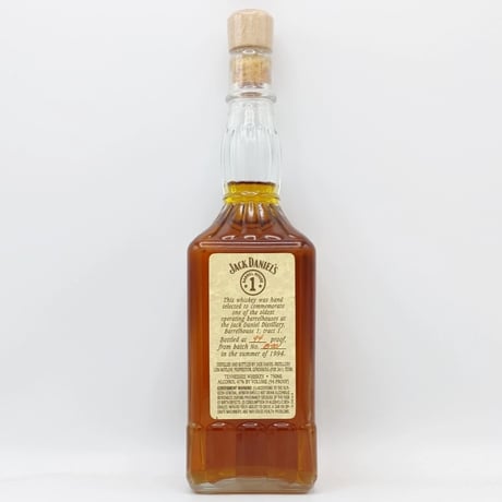 ジャックダニエル バレルハウス1　JACK DANIEL'S BARREL HOUSE1 OLD TIME TENNESSEE WHISKEY 【Batch No.B-001】