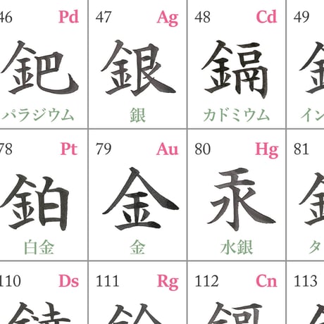 漢字元素周期表【PDF】