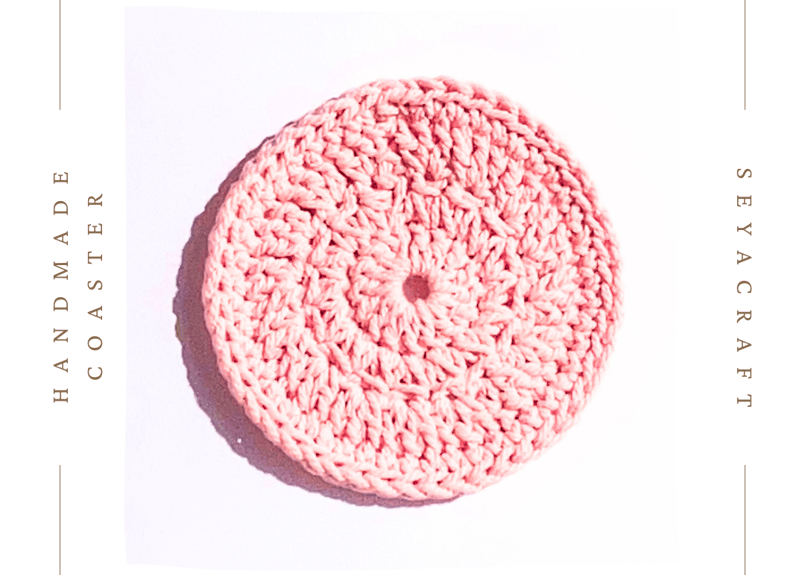 コースター  ピンクス  pinks  ファンシー  ゆめかわ  ハンドメイド スタークロッシェのコースター【薄桜】 | SeyaCraft
