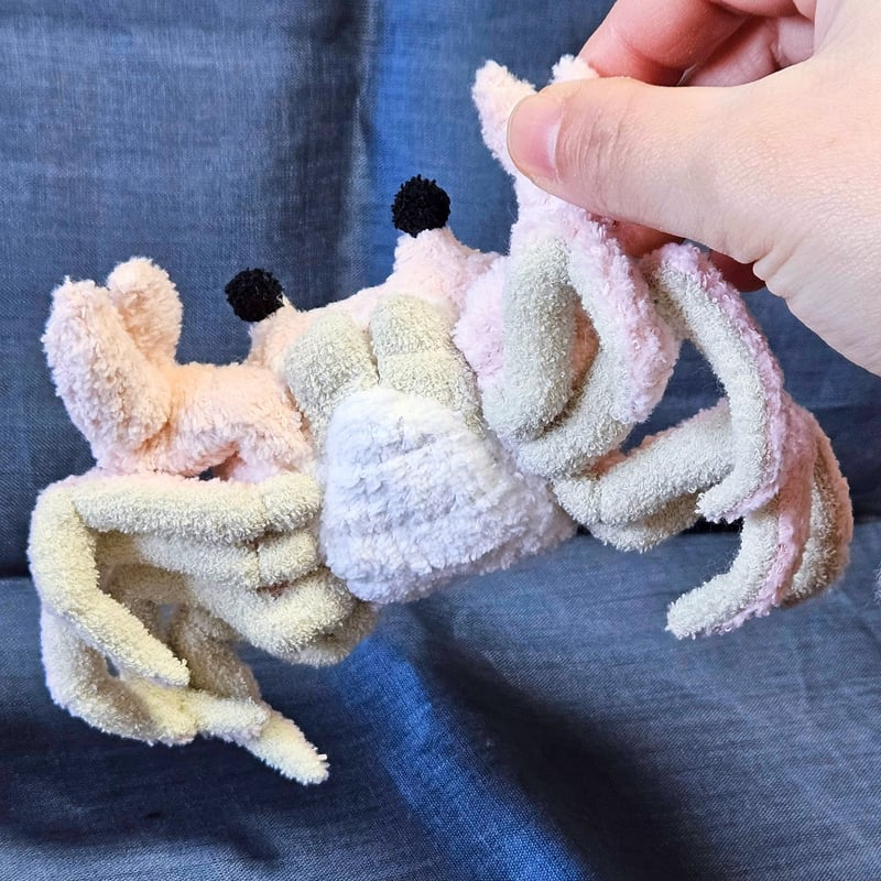 タオルのカニ ぬいぐるみ | 魚水屋