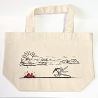ミニトートバッグ「採掘に行く王様」