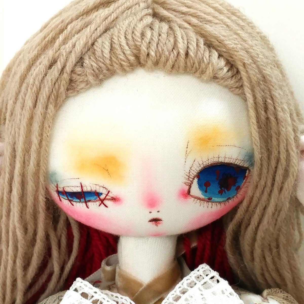 35cm布人形「ララバイ」 ぬいぐるみの女の子 | 魚水屋