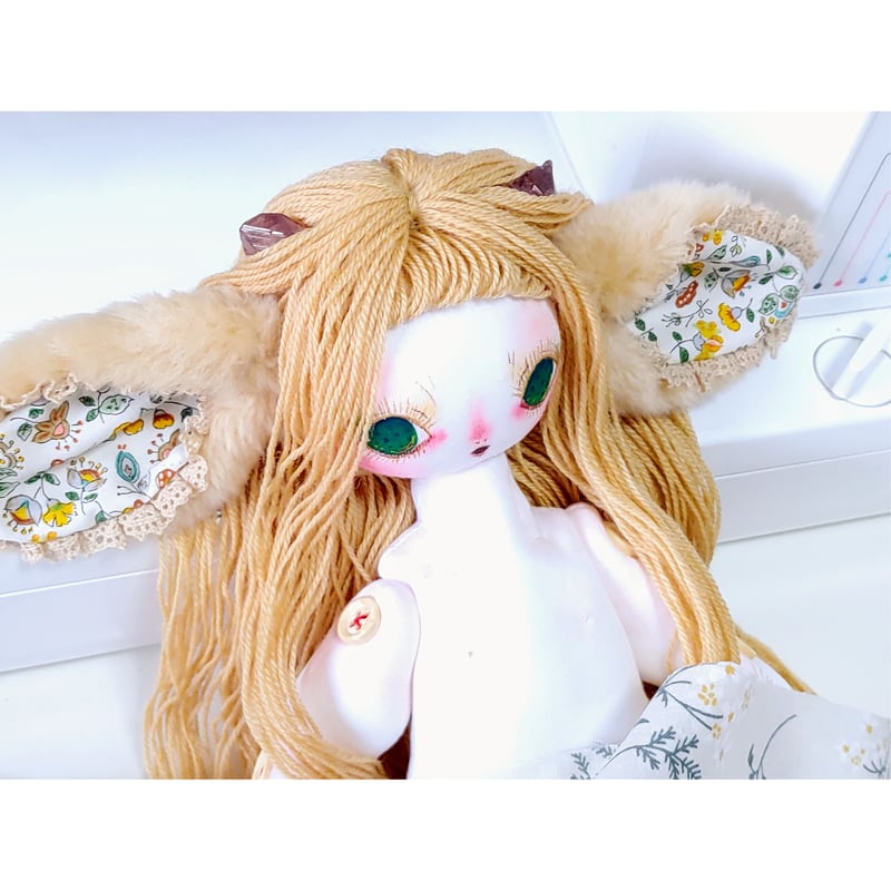 35cm布人形『Solana』 ぬいぐるみの女の子 | 魚水屋