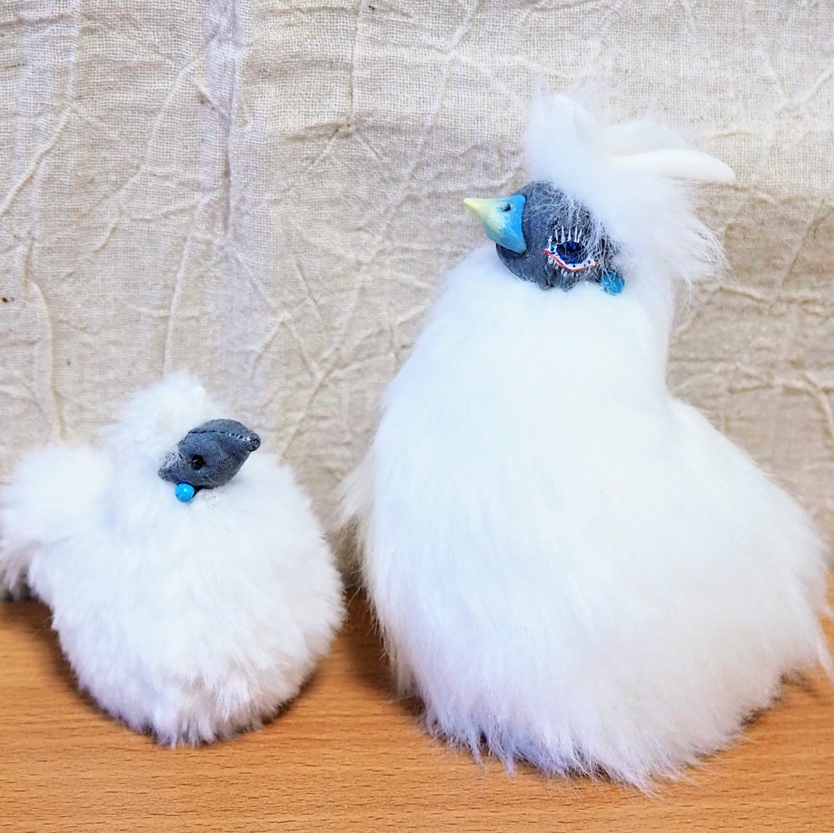 一番小さいうこっけちゃん」 烏骨鶏ぬいぐるみ | 魚水屋