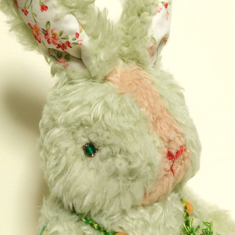 緑 うさぎ ぬいぐるみ Bashful Moss Bunny 緑 うさぎ ぬいぐるみ