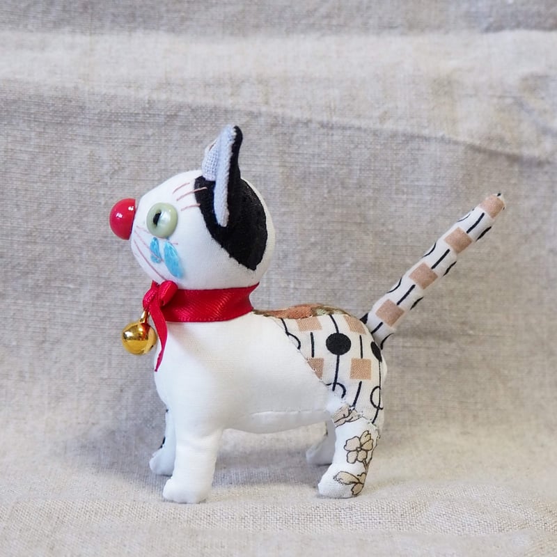 ピエロ猫 猫ピエロ「プッシー・ピエレット」 ぬいぐるみ | 魚水屋