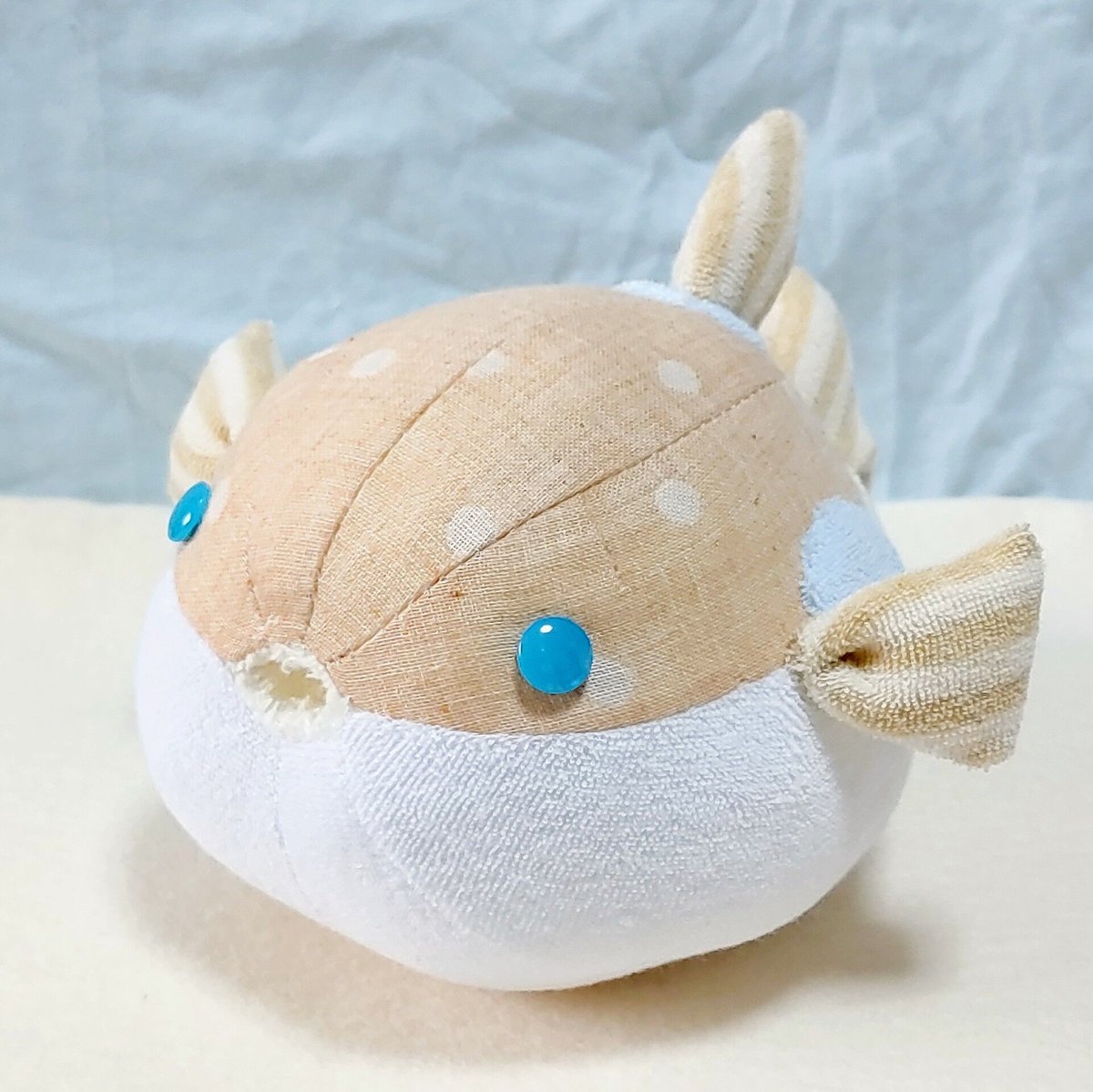 優しい雰囲気のフグ ぬいぐるみ | 魚水屋