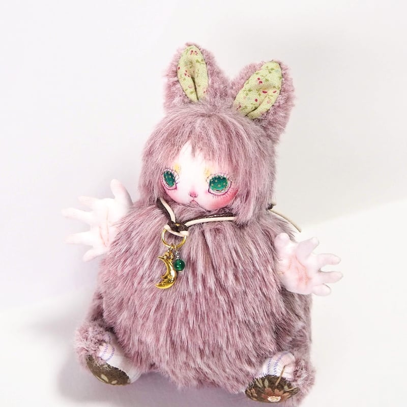 うさぎの人形 人面うさぎ ぬいぐるみ | 魚水屋