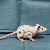 草花ねずみ「ミミナグサ」　ねずみのぬいぐるみ