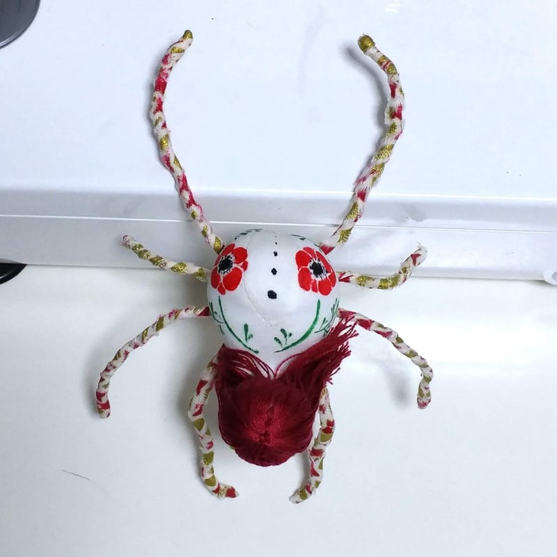 蜘蛛の女の子「アネモネ」布人形 絡新婦 | 魚水屋