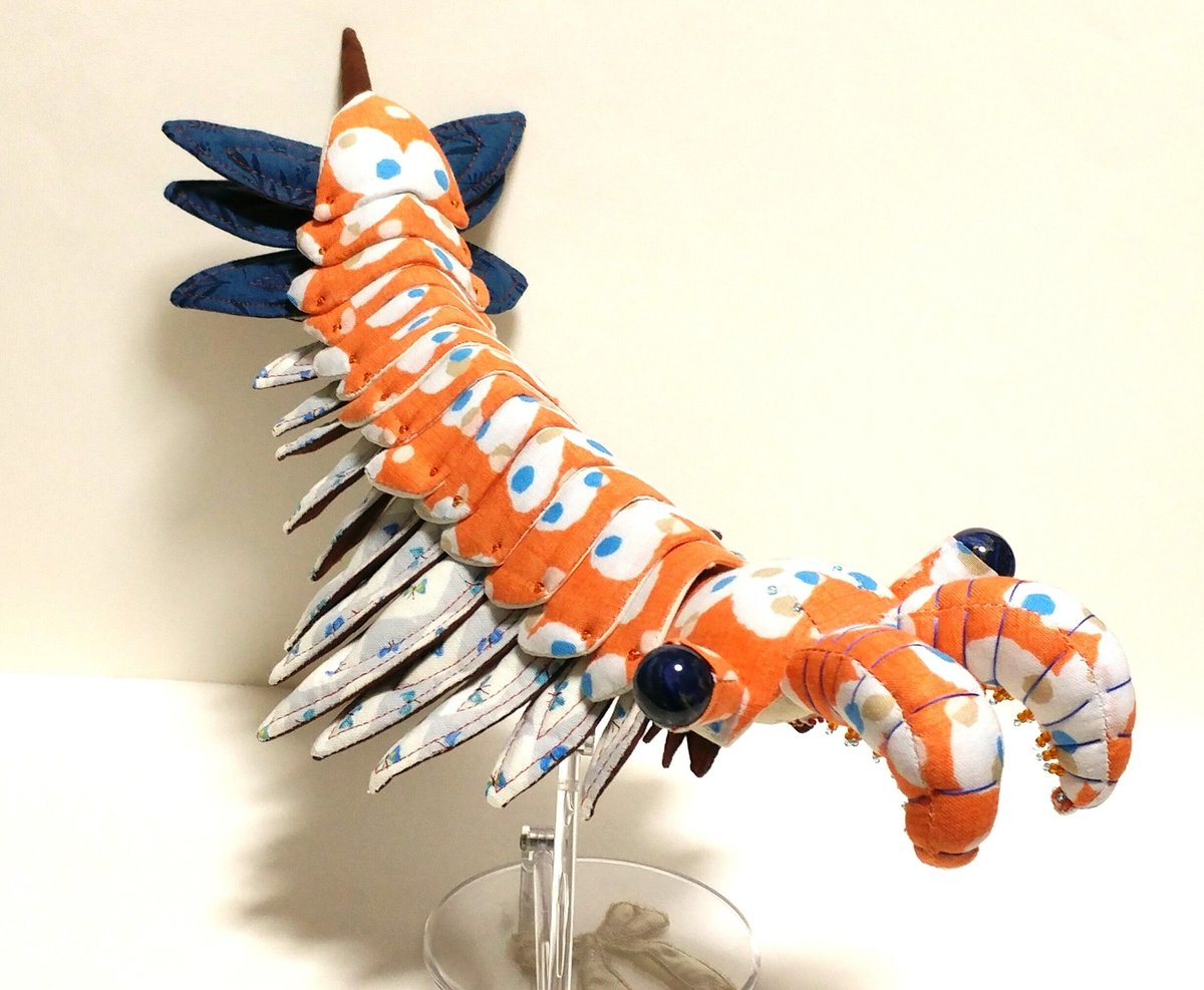 ♾️超稀少!! アノマロカリス＆ウミサソリのぬいぐるみ（2体）＆ちびっこ画伯作品 ♾️超稀少!! アノマロカリス＆ウミサソリのぬいぐるみ2体