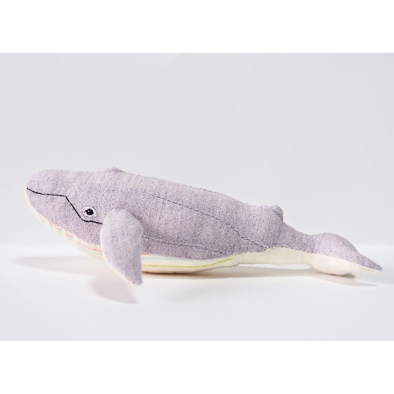 クジラのぬいぐるみ「ライトパープル」 | 魚水屋