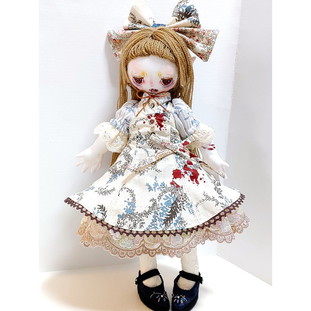 25cm布人形『リア』 血 自傷 | 魚水屋